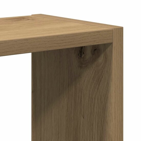 Wandschap 90X16X78 Cm Bewerkt Hout artisanaal eikenkleurig