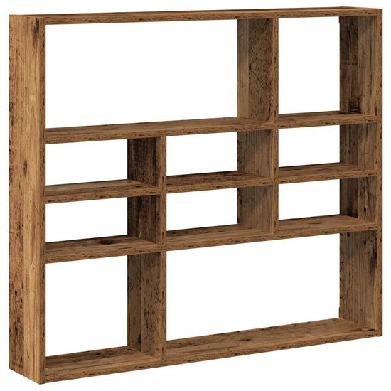 Wandschap 90X16X78 Cm Bewerkt Hout Kleurig Oud hout