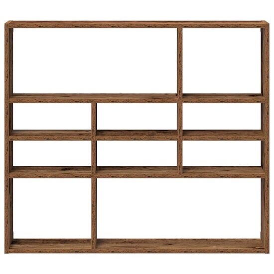 Wandschap 90X16X78 Cm Bewerkt Hout Kleurig Oud hout