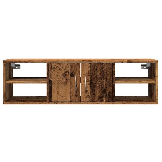 Wandkast 101X30X29 Cm Bewerkt Hout Kleurig Oud hout
