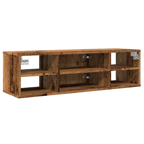 Wandkast 101X30X29 Cm Bewerkt Hout Kleurig Oud hout