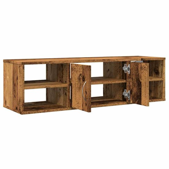 Wandkast 101X30X29 Cm Bewerkt Hout Kleurig Oud hout