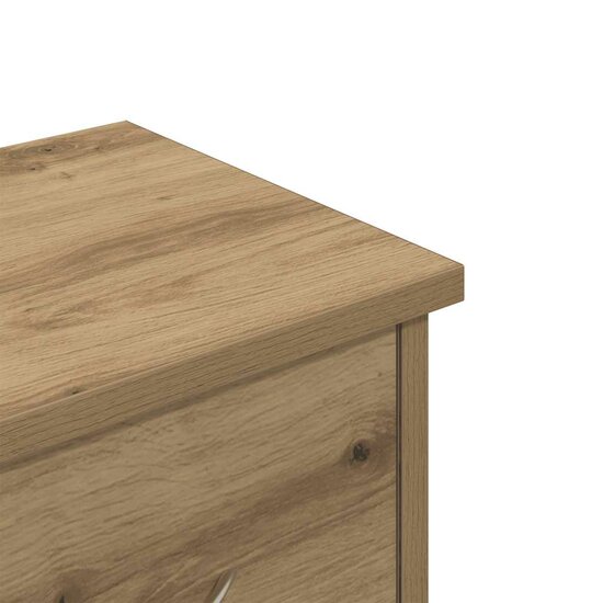Wandkast 60X26X18,5 Cm Bewerkt Hout Artisanaal Eikenkleur artisanaal eikenkleurig