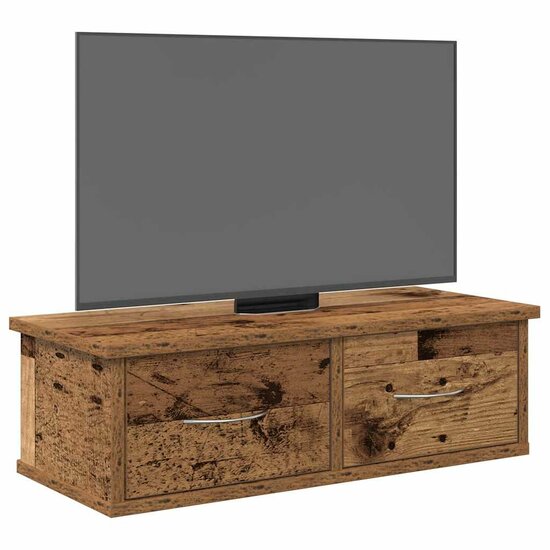 Wandkast 60X26X18,5 Cm Bewerkt Hout Kleurig Oud hout