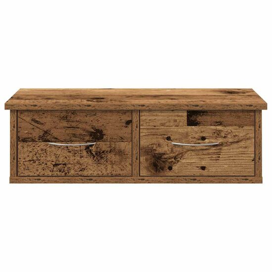 Wandkast 60X26X18,5 Cm Bewerkt Hout Kleurig Oud hout