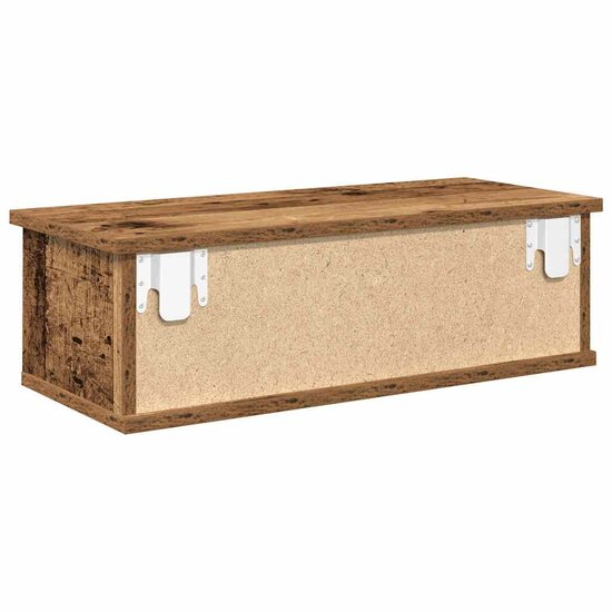 Wandkast 60X26X18,5 Cm Bewerkt Hout Kleurig Oud hout