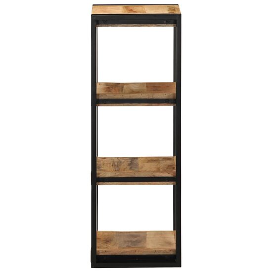 Wandschap 35x35x100 cm massief ruw mangohout