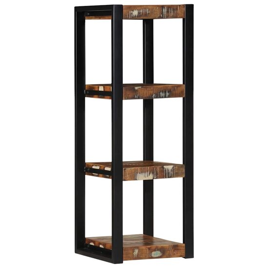 Wandschap 35X35X100 Cm Meerkleurig massief gerecycled hout