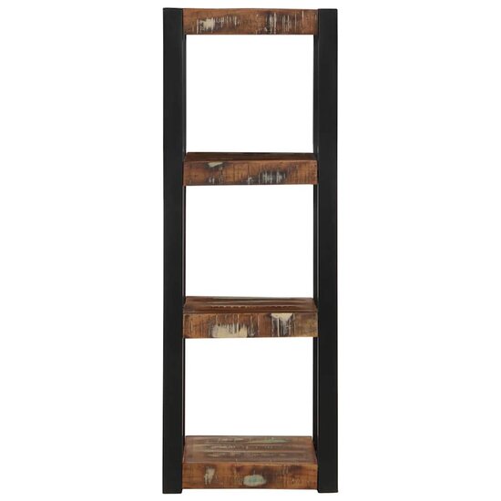 Wandschap 35X35X100 Cm Meerkleurig massief gerecycled hout