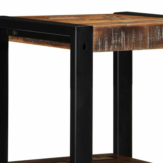 Wandschap 35X35X100 Cm Meerkleurig massief gerecycled hout