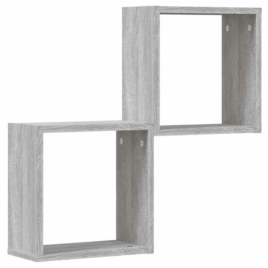 Wandrekken Kubus 30X15X30 Cm 2 Grijs sonoma
