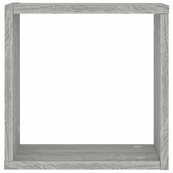 Wandrekken Kubus 30X15X30 Cm 2 Grijs sonoma