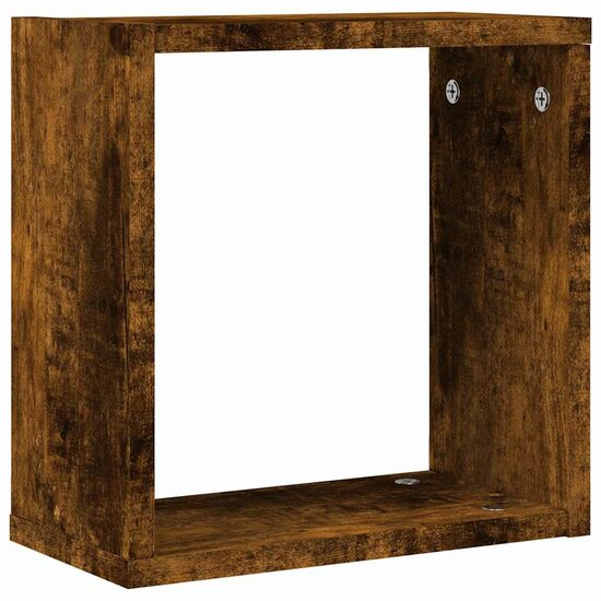 Wandrekken Kubus 30X15X30 Cm 4 Gerookt eiken