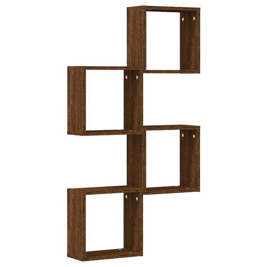 Wandschappen Kubus 30X15X30 Cm Sonoma Ig 4 bruin eikenkleur