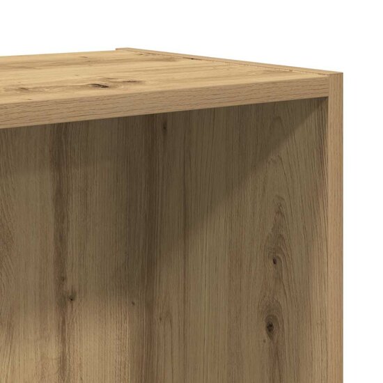 Boekenkast/Tv-Meubel 36X30X143Cm Bewerkt Hout Kleurig Oud hout