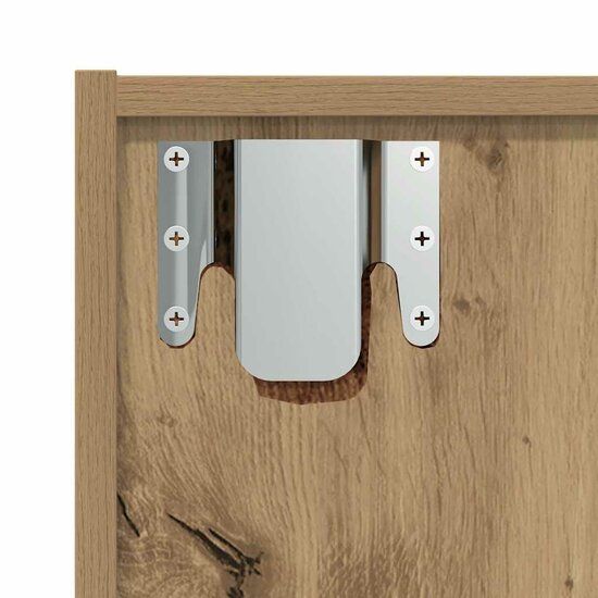 Boekenkast/Tv-Meubel 36X30X143Cm Bewerkt Hout Kleurig Oud hout