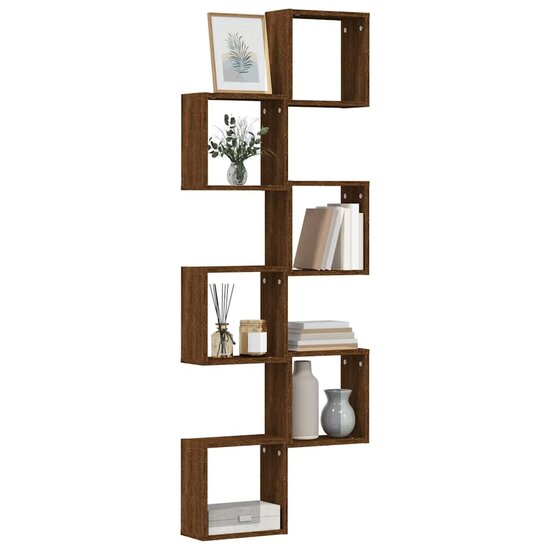 Wandschappen Kubus 30X15X30 Cm Sonoma Ig 6 bruin eikenkleur