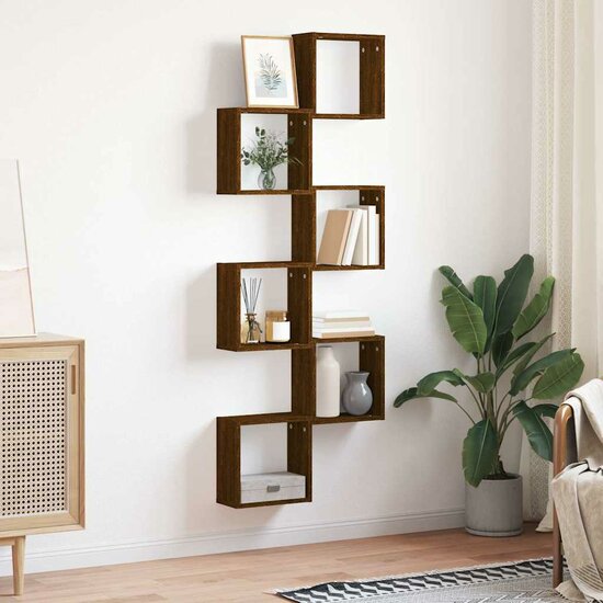 Wandschappen Kubus 30X15X30 Cm Sonoma Ig 6 bruin eikenkleur