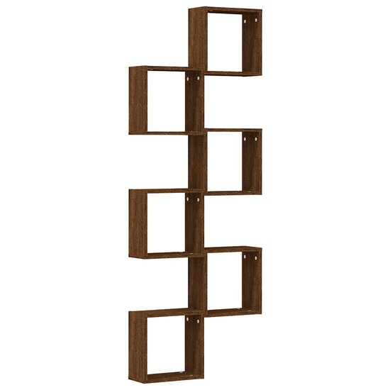 Wandschappen Kubus 30X15X30 Cm Sonoma Ig 6 bruin eikenkleur
