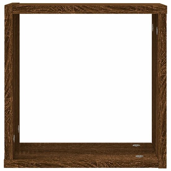 Wandschappen Kubus 30X15X30 Cm Sonoma Ig 6 bruin eikenkleur