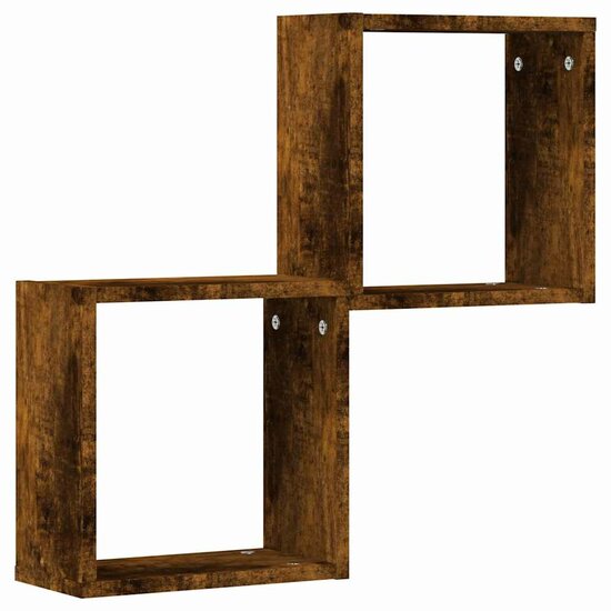 Wandrekken Kubus 30X15X30 Cm 2 Gerookt eiken