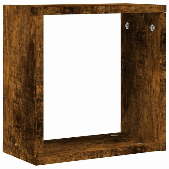 Wandrekken Kubus 30X15X30 Cm 2 Gerookt eiken