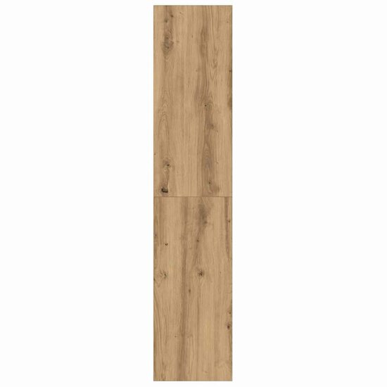 Boekenkast/Tv-Meubel 36X30X143Cm Bewerkt Hout Artisanaal Eiken artisanaal eikenkleurig