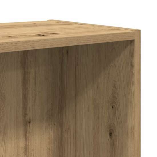 Boekenkast/Tv-Meubel 36X30X143Cm Bewerkt Hout Artisanaal Eiken artisanaal eikenkleurig