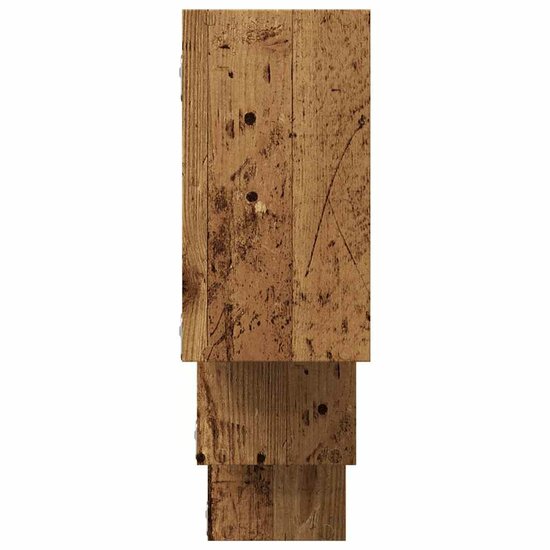 Wandschap 159X18X66 Cm Bewerkt Hout Kleurig Oud hout