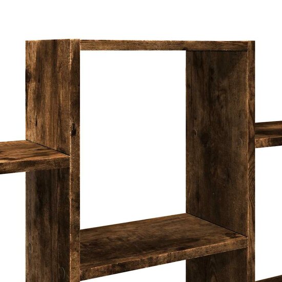 Wandschap 159X18X66 Cm Bewerkt Hout Kleurig Gerookt eiken