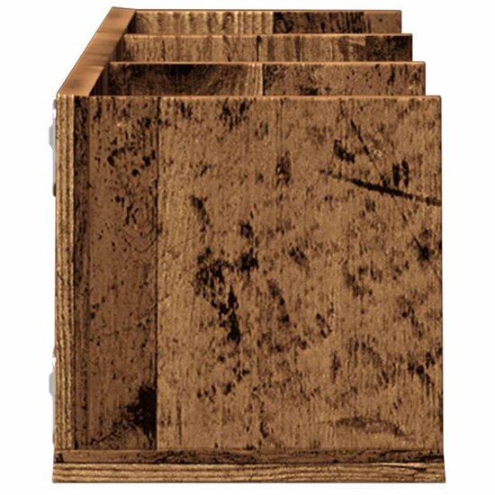 Cd-Wandschap 75X18X18 Cm Bewerkt Hout Kleurig Oud hout