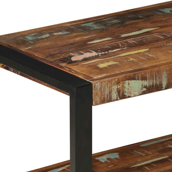 Kledingrek 80X40X190 Cm Massief Gerecycled Hout Meerkleurig Multikleur