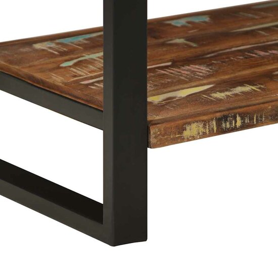 Kledingrek 80X40X190 Cm Massief Gerecycled Hout Meerkleurig Multikleur