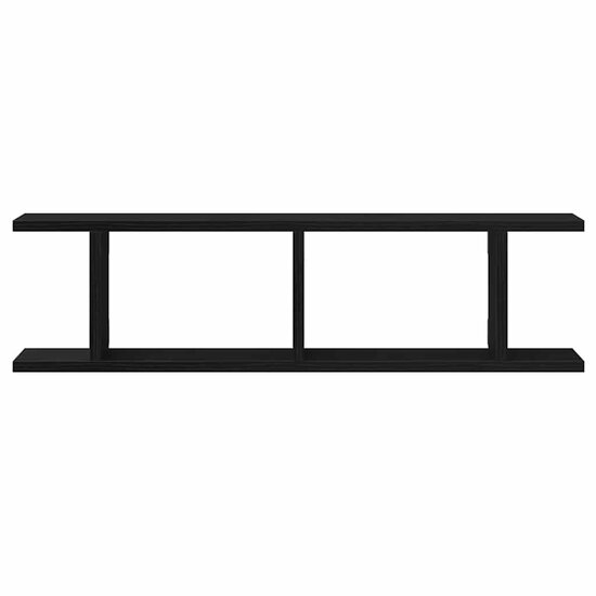 Wandplanken Spaanplaat Kleurig Zwart Eiken 75 x 18 x 20 cm