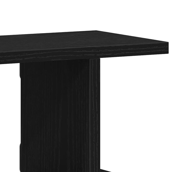 Wandplanken Spaanplaat Kleurig Zwart Eiken 75 x 18 x 20 cm