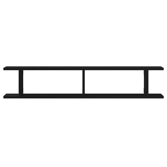 Wandplanken Spaanplaat Kleurig Zwart Eiken 105 x 18 x 20 cm