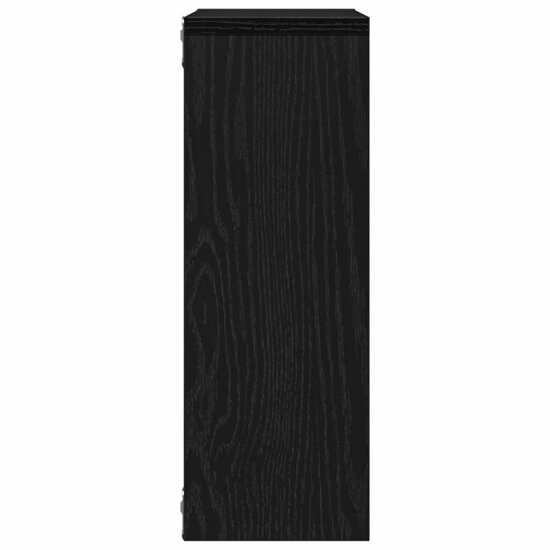 Wandplank 45X16X45 Cm Spaanplaat Kleurig Zwart eiken