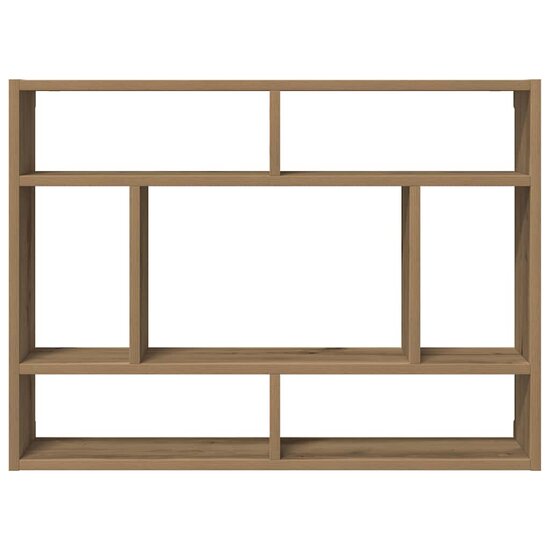 Wandschap 75X16X55 Cm Bewerkt Hout Artisanaal Eikenkleur artisanaal eikenkleurig