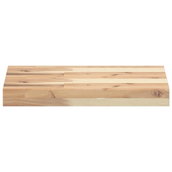Wandschappen Zwevend Onbehandeld Acaciahout Naturel 2 40 x 30 x 4 cm 1