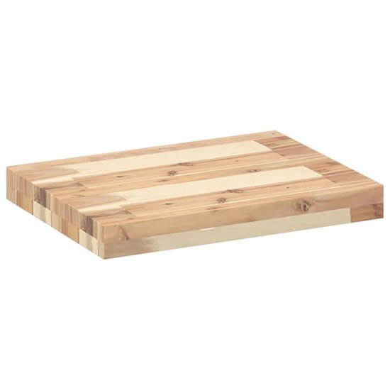 Wandschappen Zwevend Onbehandeld Acaciahout Naturel 2 40 x 30 x 4 cm 1
