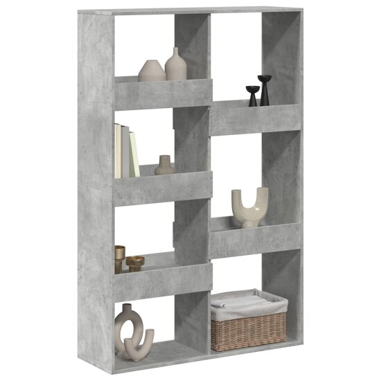 Kamerscherm 100X33X155,5 Cm Bewerkt Hout 155.5 cm Betongrijs