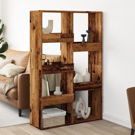 Kamerscherm 100X33X155,5 Cm Bewerkt Hout Kleurig 155.5 cm Oud hout