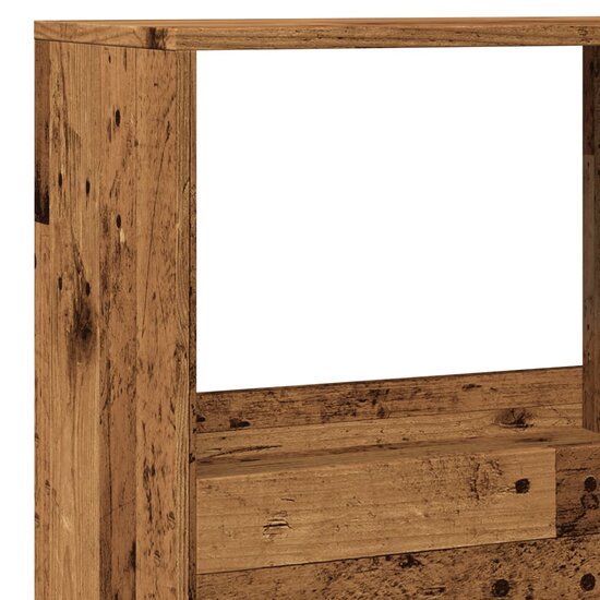 Kamerscherm 100X33X155,5 Cm Bewerkt Hout Kleurig 155.5 cm Oud hout