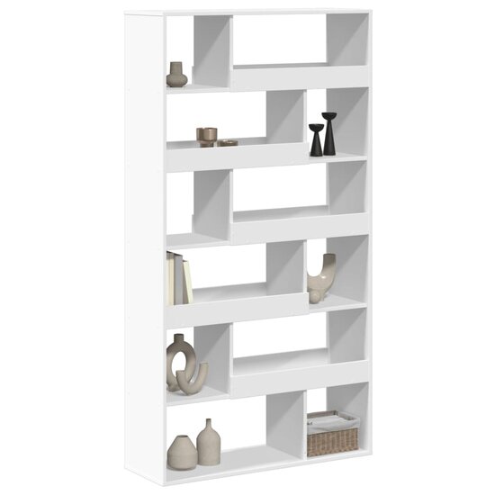 Kamerscherm 100X33X187,5 Cm Bewerkt Hout 187.5 cm Wit