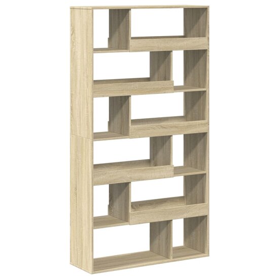 Kamerscherm 100X33X187,5 Cm Bewerkt Hout Kleurig 187.5 cm Sonoma eiken