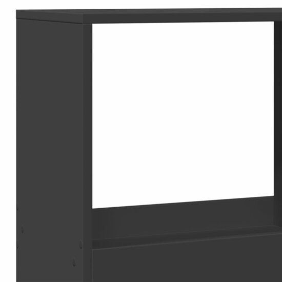 Kamerscherm 100X33X Bewerkt Hout 175 cm Zwart