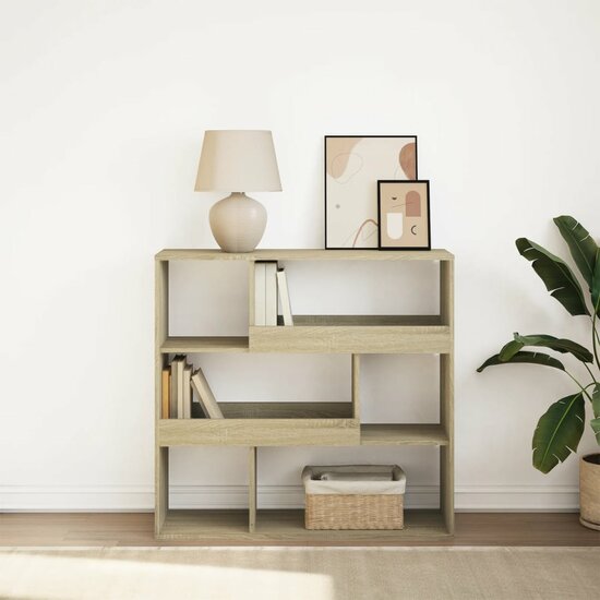 Boekenkast / Kamerscherm 100X33X94,5 Cm Kleurig 94.5 cm Sonoma eiken