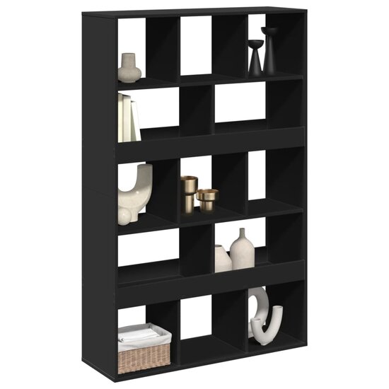 Kamerscherm 100X33X156,5 Cm Bewerkt Hout 156.5 cm Zwart