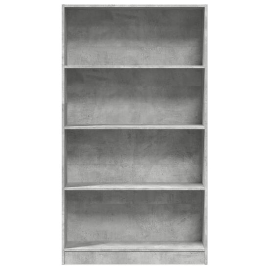 Boekenkast 80X24X Bewerkt Hout Betongrijs 80 cm 143 cm