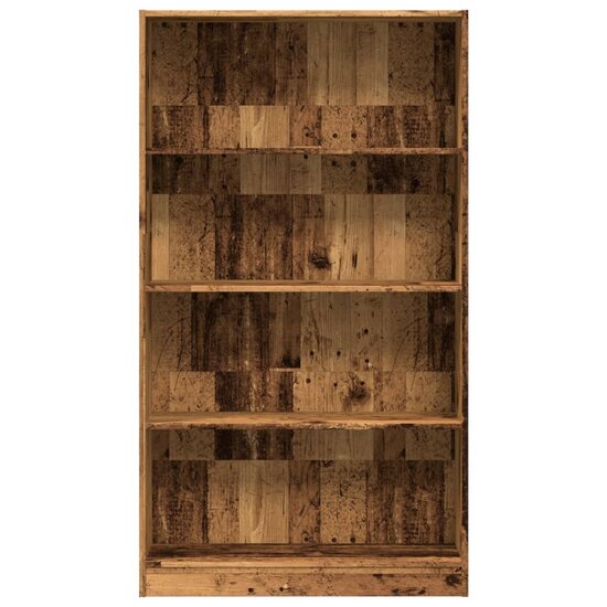 Boekenkast 80X24X Bewerkt Hout Kleurig Oud Hout 80 cm 143 cm